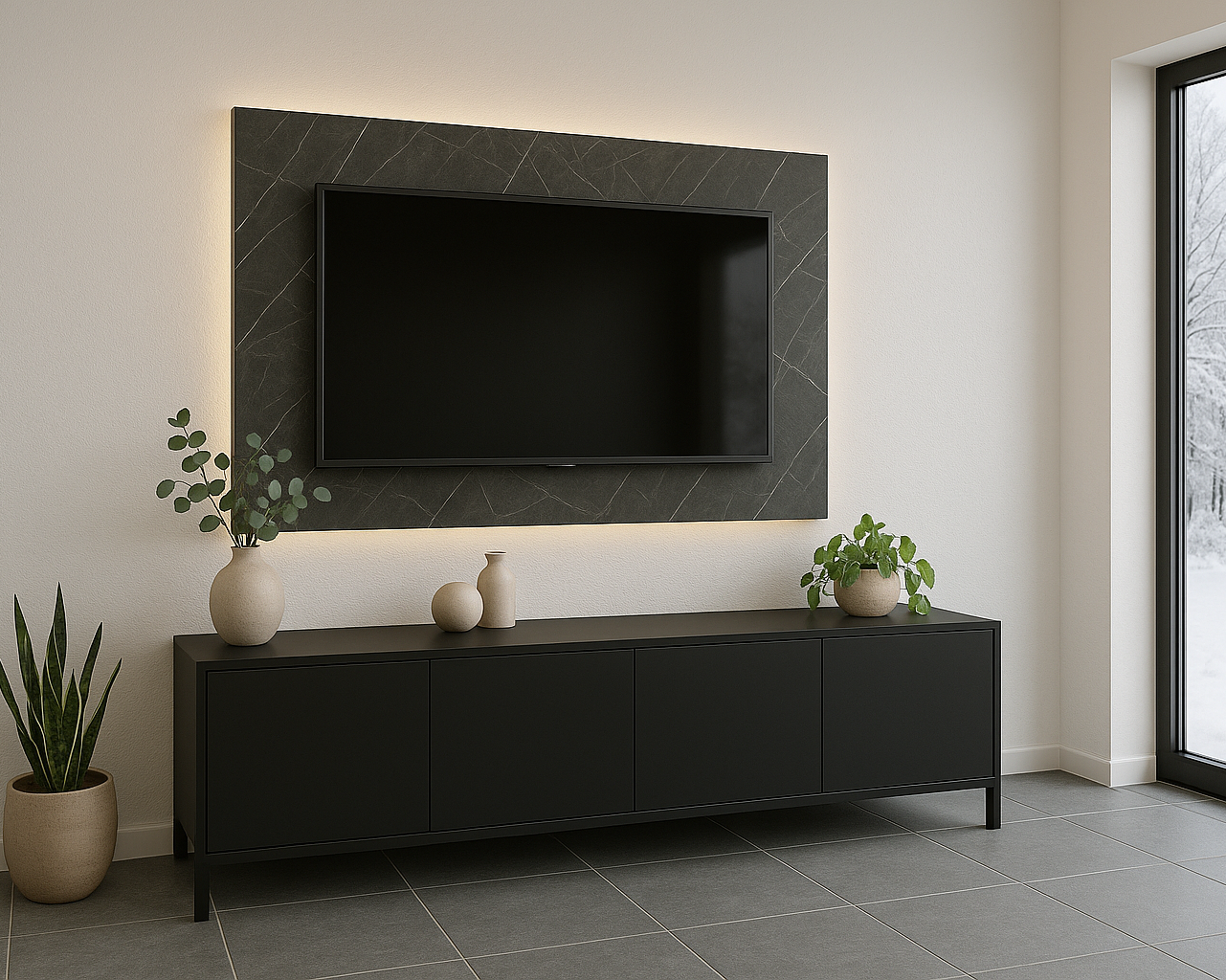 TV-Wandpaneel Horizon bis 65'' TV