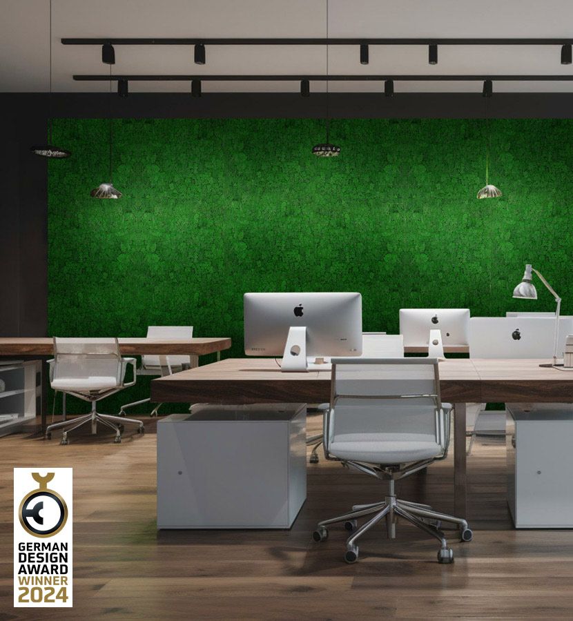 Modular Wall Real Moss Nature Green