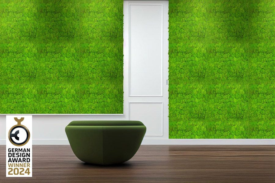 Modular Wall Real Moss Bright Green