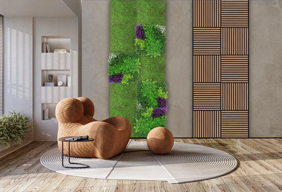 Modular Wall Nature Design Flora Forest Green Ancient Tree