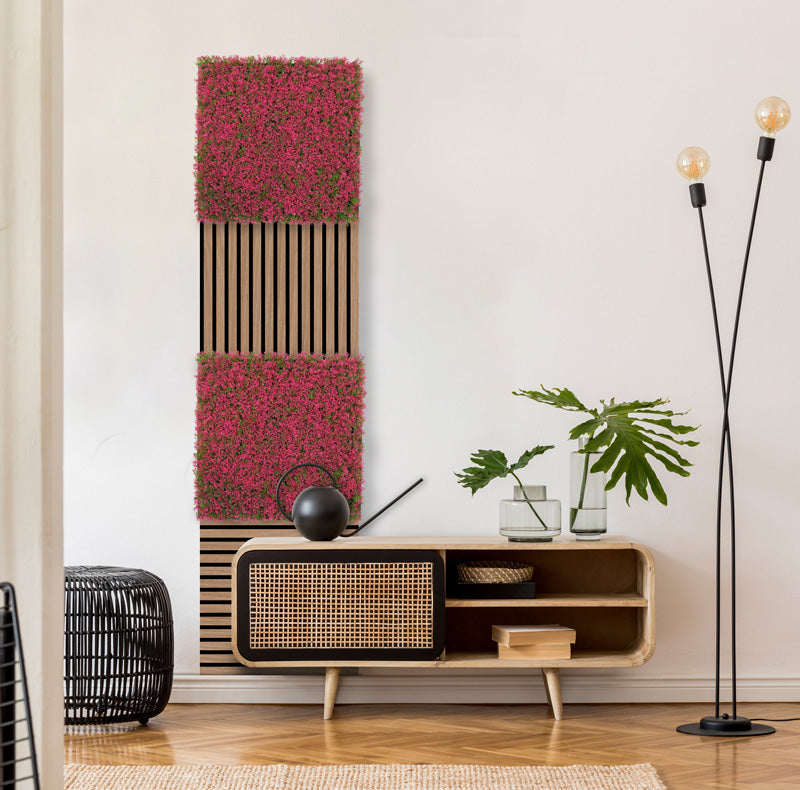 Modular Wall Design Flora Pink Design Grass