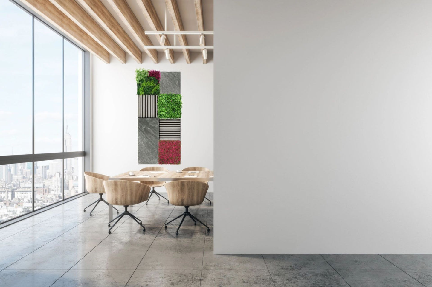 Modular Wall Stone Panel Grey Slate 52 x 52cm