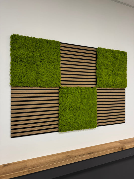Modular Wall Bundle (Davert Oak/Design Moss Lime Green)