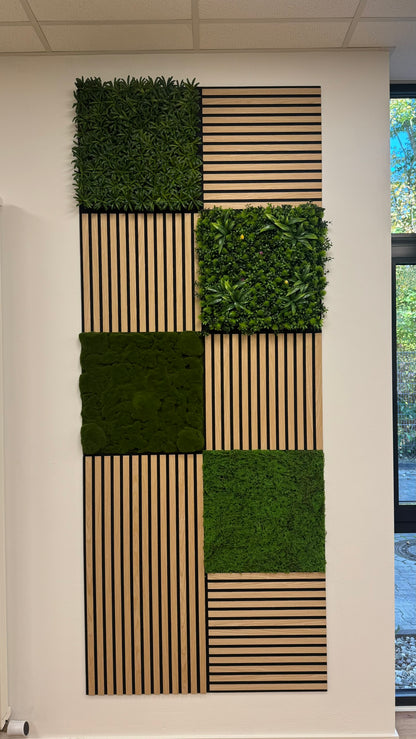 Modular Wall Bundle (Fanal Oak/Podocarpus Tea Tree/Tropical Mixed Flora/Design Moss Forest Green/Forest Green Ancient Tree)