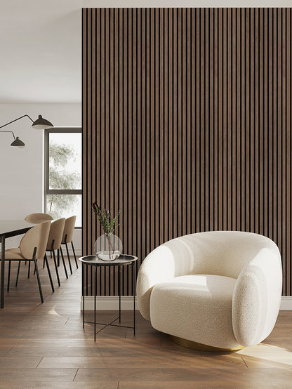 Akustikpaneel Walnut 240cm x 60cm x 2,2cm