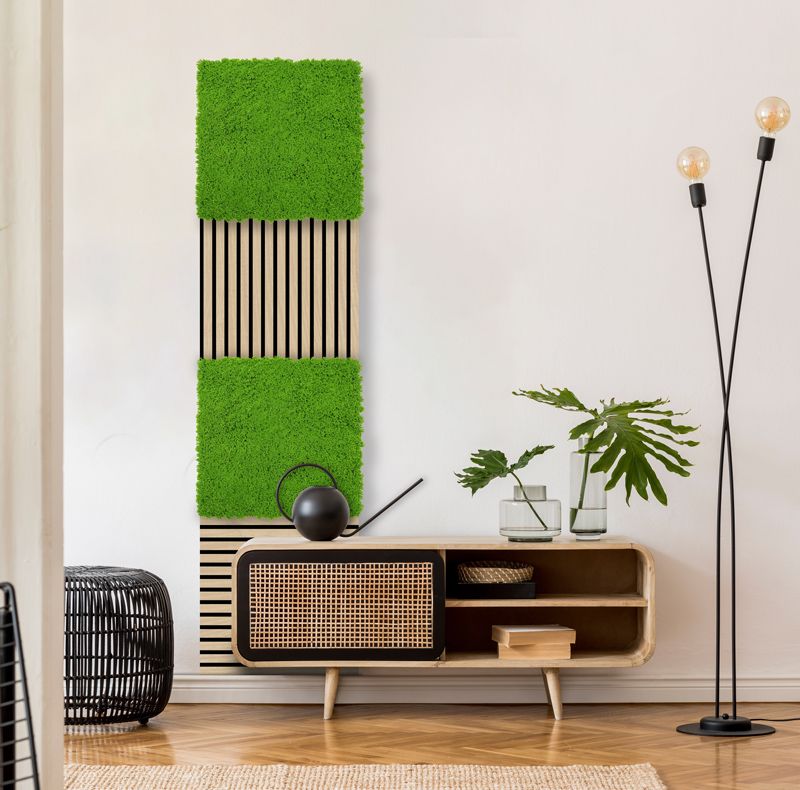 Modular Wall Design Moss Lime Green