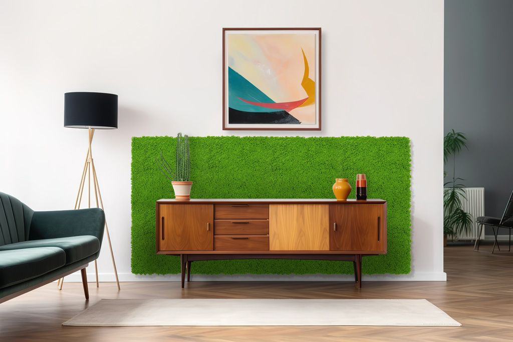 Modular Wall Design Moss Lime Green